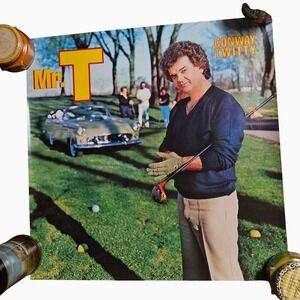 Conway Twitty Mr. T Vintage 1981 Promo Album Poster 23x23 MCA Records Country